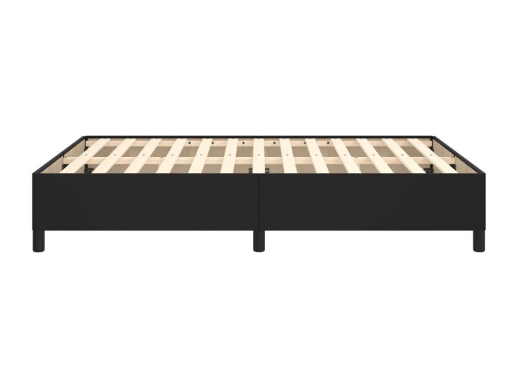 Bed frame Black 140x200 cm Faux leather FMTT70339