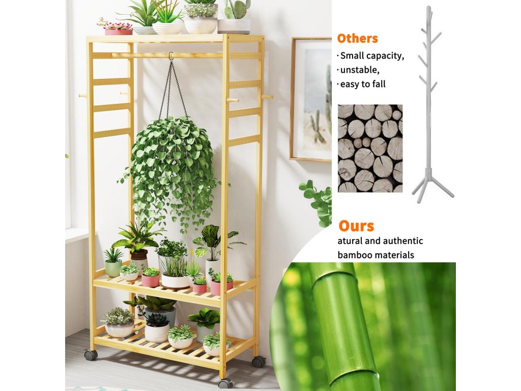 Door vêtements sur pieds roulant Wardrobe ouverte penderie 78x37x120cm IRZN74760