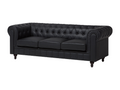 Sofa Mobenze Cuir PU Black 3 seats EKTL49862