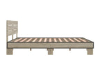 Bed frame without Mattress Oak Luxameub 150x200 cm QEIQ39456