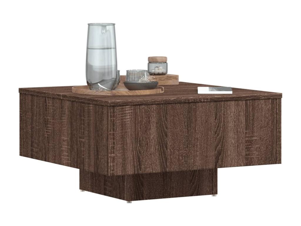 Coffee Table Oak Brown 60x60x31.5 cm Mobenze d'ingénierie GFCZ72854