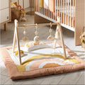 Wooden play arch with 4 toys ISZK43777