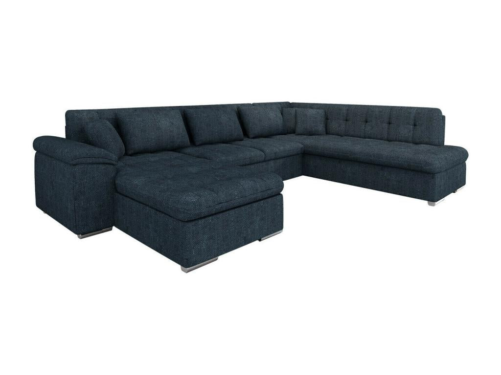 Sofa d'angle Mobenze 114 Blue Fonction of couchage Box of literie 348x205x76cm DSWM74914