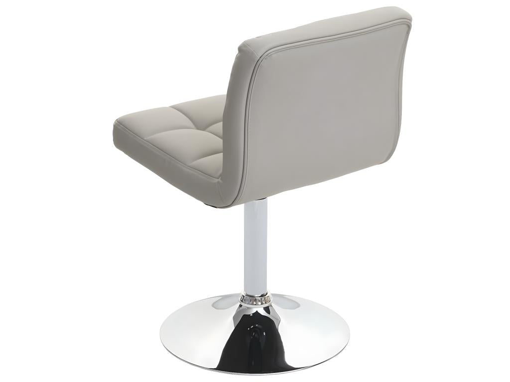 2x Chair of salle Dining Chair pivotante Luxameub simli Cuir Luxameub - Luxameub-Gray ZJVS34505