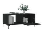 Coffee Table Black 90x50x40 cm bois d'ingénierie XJEU39181