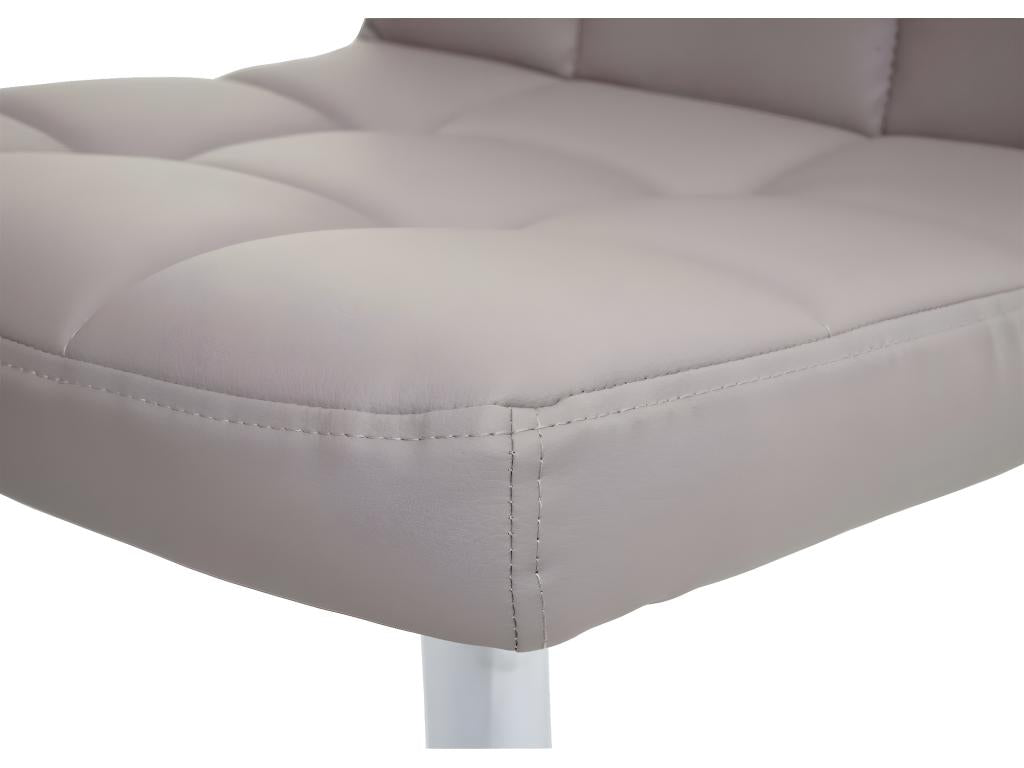 2x Chair of salle Dining Chair pivotante Luxameub simli Cuir Luxameub - Luxameub-Gray ZJVS34505