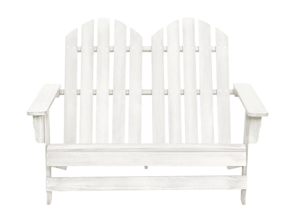 Chair of Garden Mobenze 2 seats Mobenze of sapin Solid White MMZE51098