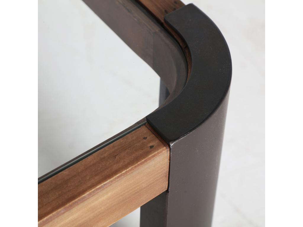 Coffee Table in Mobenze of sapin Brown 122x66x44 cm LNZU09491