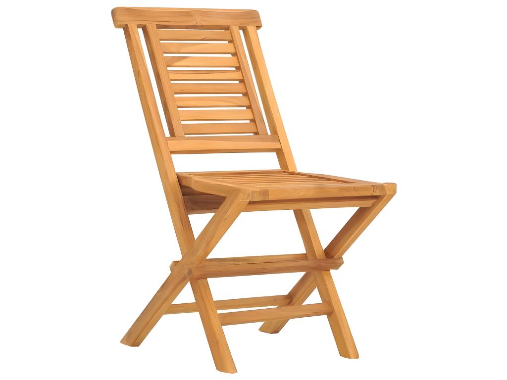 Chairs of Garden pliantes Set of 4 47x63x90cm Mobenze Solid teck SUYT41465