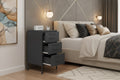 Luxameub PINPAI - Anthracite bedside table 36x39x68 cm steel LXIU11570