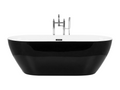 Luxameub 150cm x 75cm Freestanding Bathtub Black KSXN85048